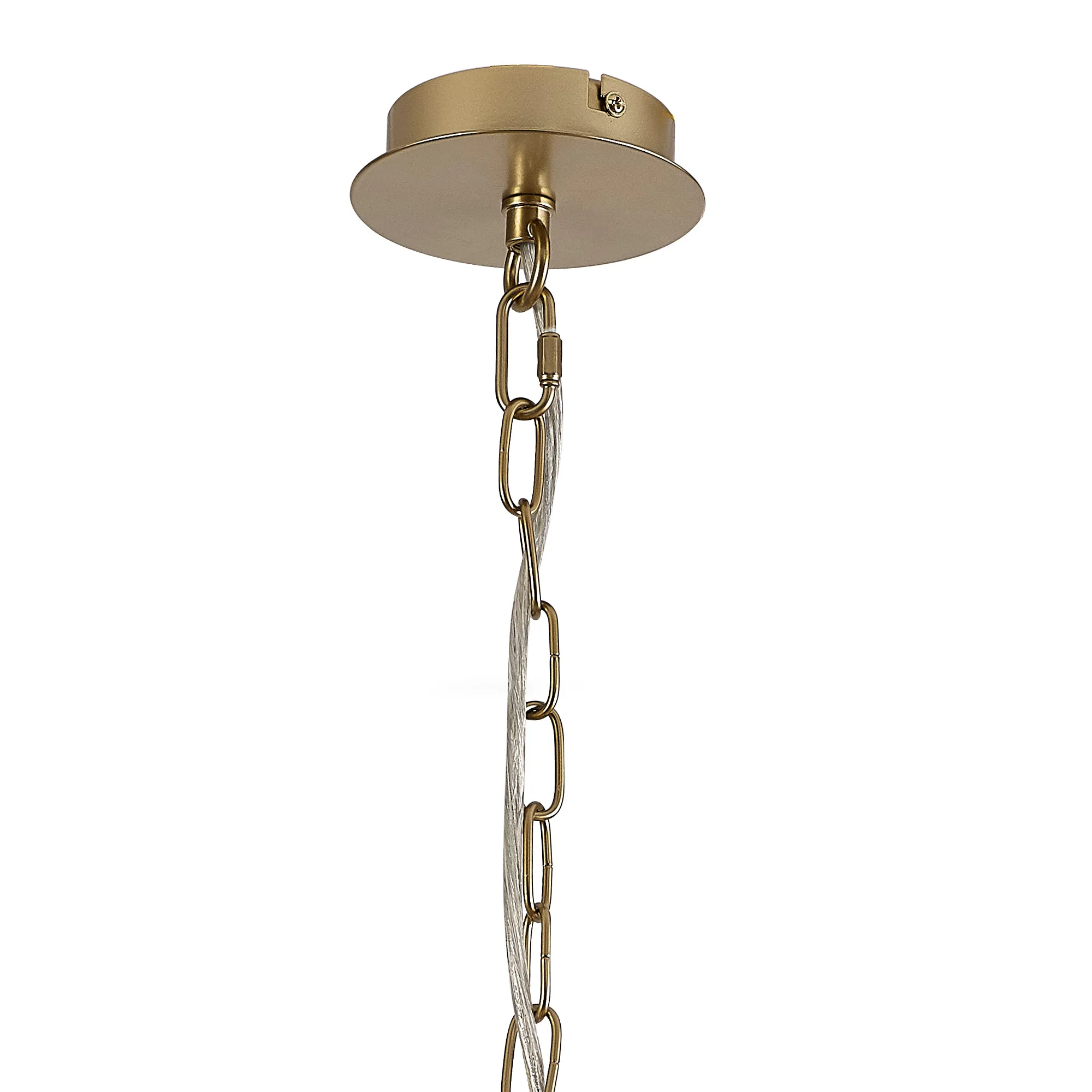 Banyan 60cm 3 Light Pendant Champagne Gold, Cream DK0960  Deco Banyan CG CR